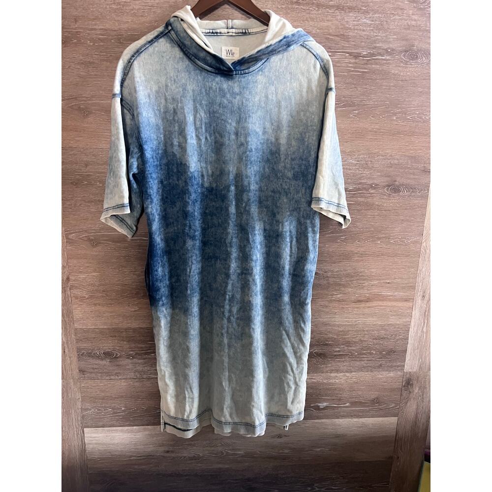 Wash lab dress acid hoodie size XS oversized short sleeve cotton